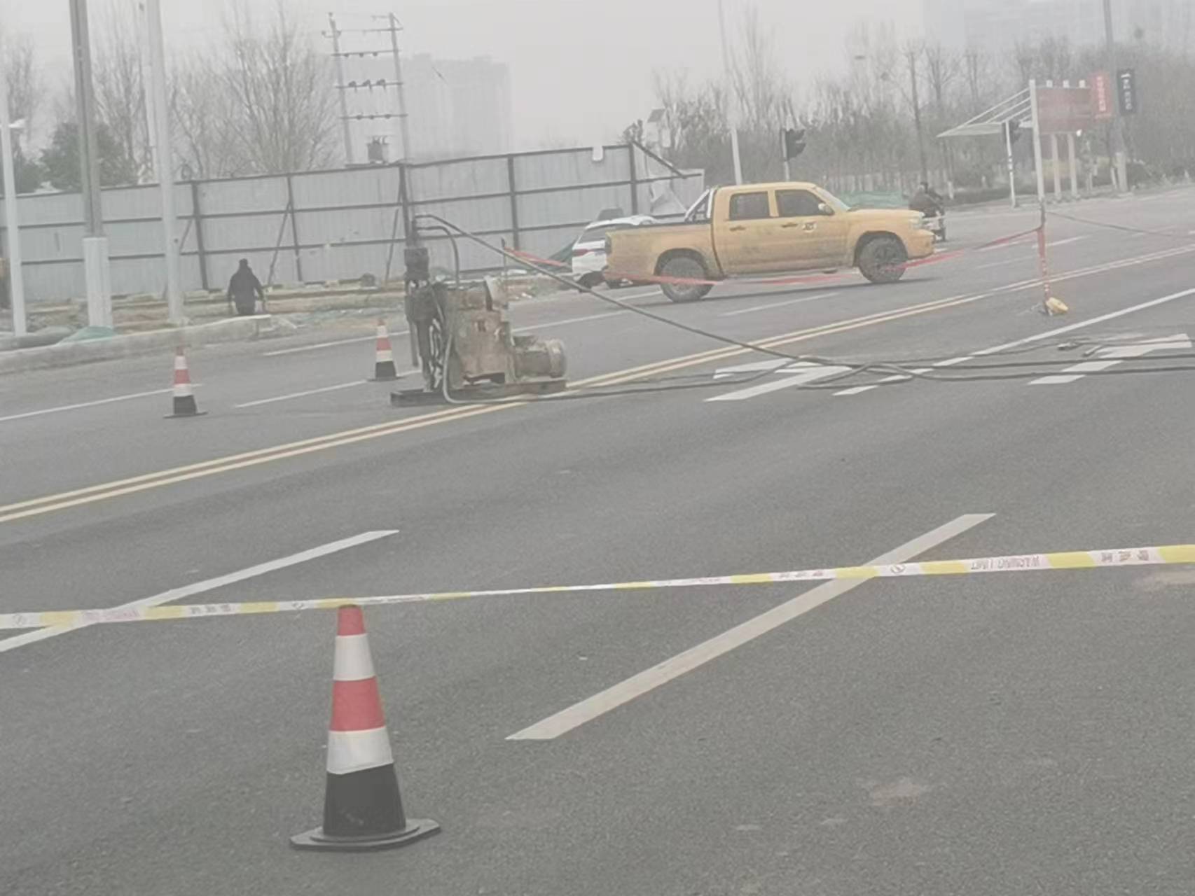 宁城公路路基沉陷注浆